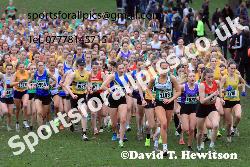 Senior Womens 2026 UK CAU Inter Counties Cross Country, Wollaton Park, Nottingham. Photo: David T. Hewitson/Sports for All Pics